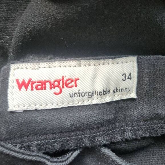 68  Wrangler black high rise skinny jeans - Picture 7 of 9